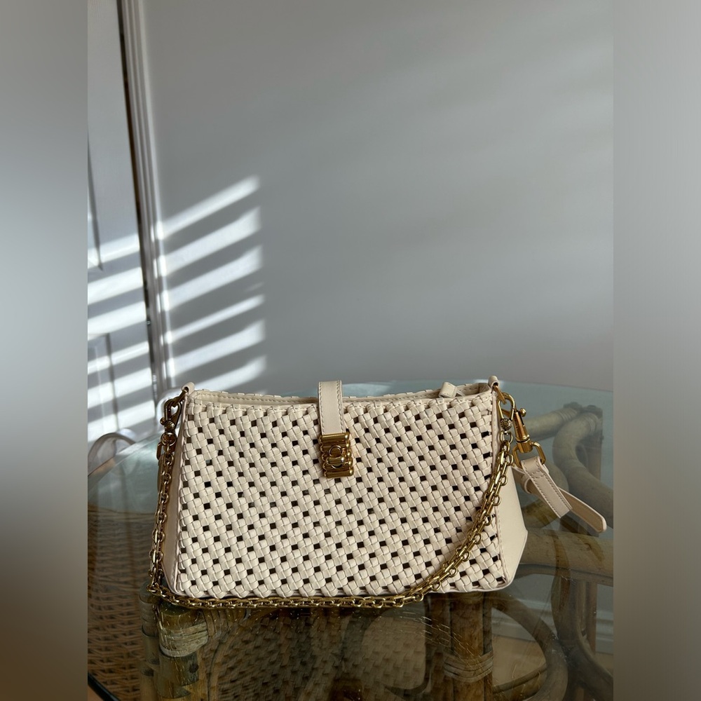 Charles and Keith beige shoulder bag